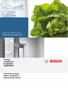 Manual de uso Bosch B18IF900SP Congelador