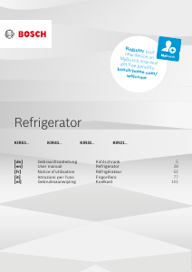 Bedienungsanleitung Bosch KIR21SDD0 Kühlschrank