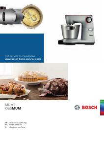 Bedienungsanleitung Bosch MUM9DX5S31 OptiMum Standmixer