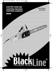Bruksanvisning BlackLine K1635X Motorsag
