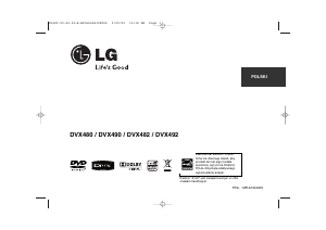 Instrukcja LG DVX480 Odtwarzacz DVD