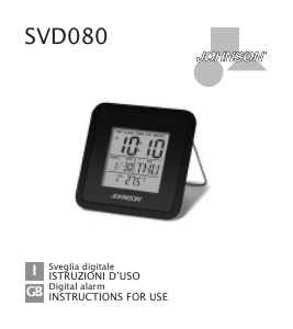 Handleiding Johnson SVD080 Weerstation