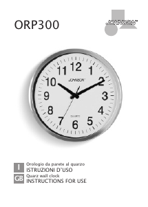 Manuale Johnson ORP300 Orologio
