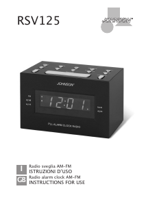 Manual Johnson RSV125 Alarm Clock Radio