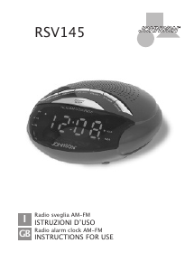 Manual Johnson RSV145 Alarm Clock Radio