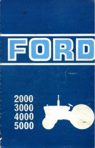 Mode d’emploi Ford 2000 Tracteur