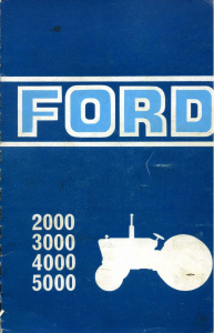 Mode d’emploi Ford 3000 Tracteur