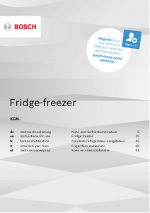 Manual Bosch KGN393IDA Fridge-Freezer
