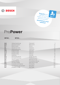 Käyttöohje Bosch MFW67450 ProPower Lihamylly