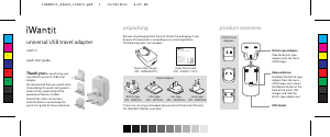 Manual iWantit iUSBTC11 Travel Adapter