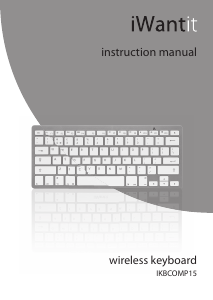 Manual iWantit IKBCOMP15 Keyboard