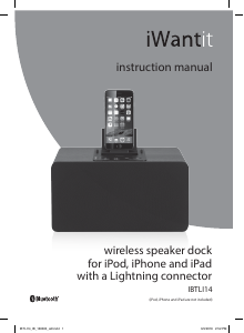 Manual iWantit iBTLI14 Speaker Dock