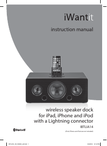 Manual iWantit iBTLIA14 Speaker Dock