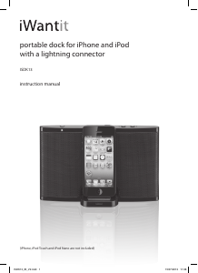 Manual iWantit ISDK13 Speaker Dock