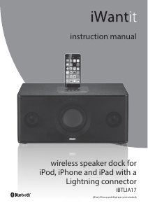 Manual iWantit IBTLIA17 Speaker Dock