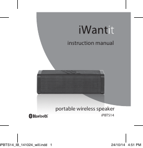 Manual iWantit iPBTS14 Speaker