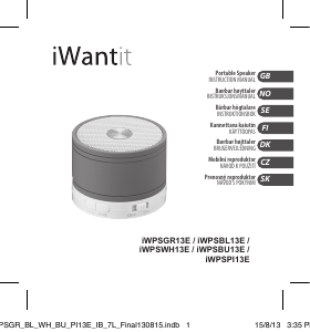 Manual iWantit IWPSWH13E Speaker