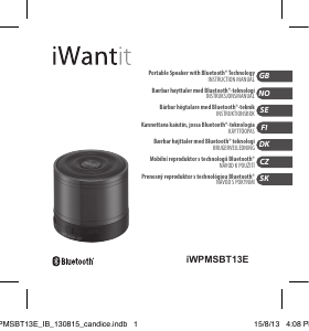 Manual iWantit iWPMSBT13E Speaker