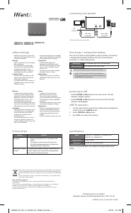 Handleiding iWantit IWMAGR13E Luidspreker