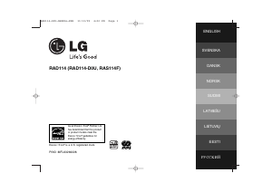 Manual LG RAD114 Stereo-set