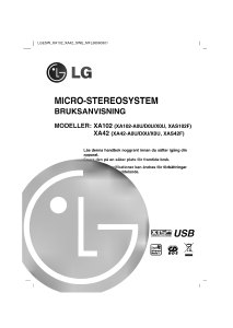 Bruksanvisning LG XA42-D0U Stereoanläggning