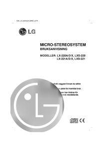 Bruksanvisning LG LX-220D Stereoanläggning