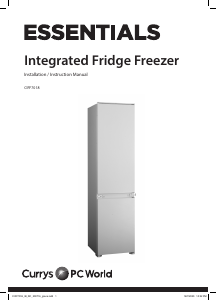 Manual Currys Essentials CIFF7018 Fridge-Freezer
