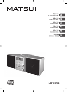 Bruksanvisning Matsui MHFCD10E Stereosett