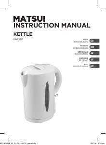 Manual Matsui M17JKW11E Kettle