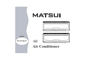 Handleiding Matsui MSADU18KCH Airconditioner