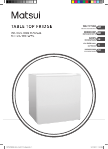 Manual Matsui MTT507WW Refrigerator