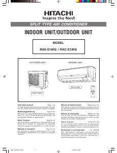 Manual Hitachi RAC-S18H2 Air Conditioner