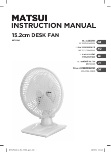 Manual Matsui MF152W Fan