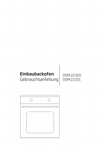 Bedienungsanleitung BEKO OSM 22320 X Backofen