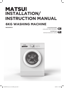 Manual Matsui M612WM17G Washing Machine