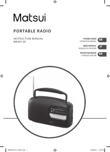 Manual Matsui MRAD10E Radio