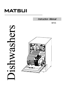 Manual Matsui MFI45 Dishwasher