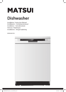 Manual Matsui MDW60W19N Dishwasher
