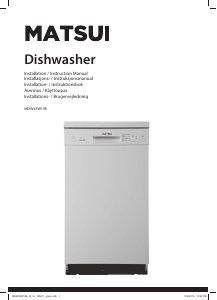 Manual Matsui MDW45W19E Dishwasher