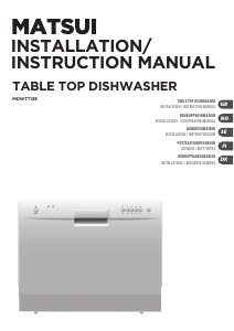 Manual Matsui MDWTT12E Dishwasher