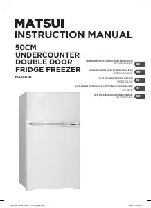 Manual Matsui MUC50W14E Fridge-Freezer