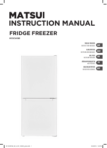 Manual Matsui M113CW18E Fridge-Freezer