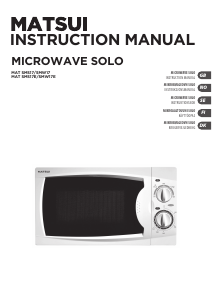 Manual Matsui SMW17E Microwave