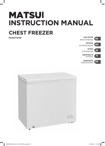 Manual Matsui M200CFW18E Freezer
