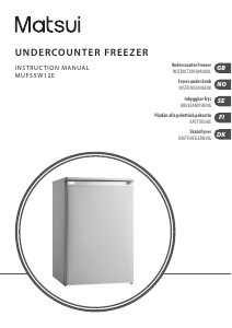 Manual Matsui MUF55W12E Freezer