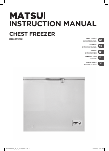 Manual Matsui M300CFW19E Freezer