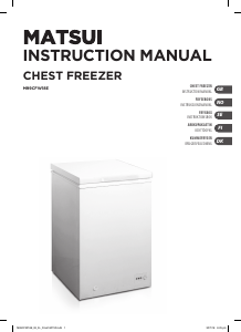 Manual Matsui M99CFW18E Freezer