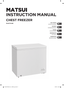 Manual Matsui M145CFW18E Freezer