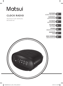 Návod Matsui MCRAN10E Rádiobudík