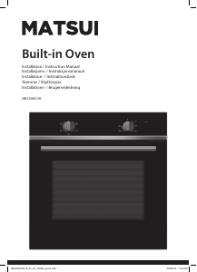 Manual Matsui MBCONX19E Oven